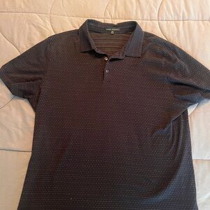 Robert Barakett Dark Polo with Subtle Dots